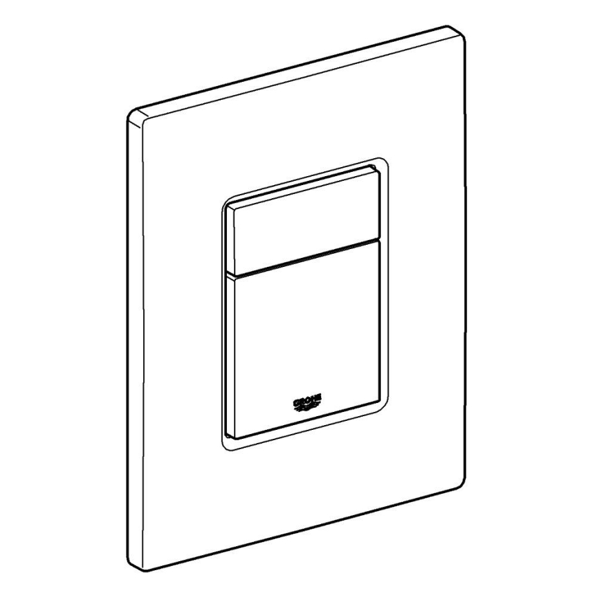 GROHE 38732DL0 - Plaque de déclenchement SKATE COSMOPOLITAN 156 × 197 mm, finition cuivrée