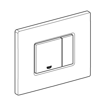 GROHE 38732DL0 - Plaque de déclenchement SKATE COSMOPOLITAN 156 × 197 mm, finition cuivrée