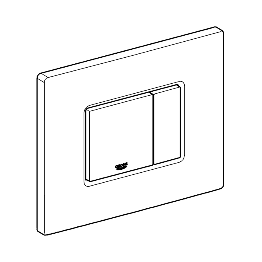 GROHE 38732DL0 - Plaque de déclenchement SKATE COSMOPOLITAN 156 × 197 mm, finition cuivrée