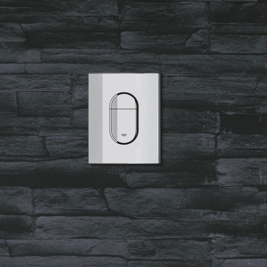 GROHE 38844000 - Plaque de commande de chasse ARENA COSMOPOLITAN 156 × 197 mm chrome