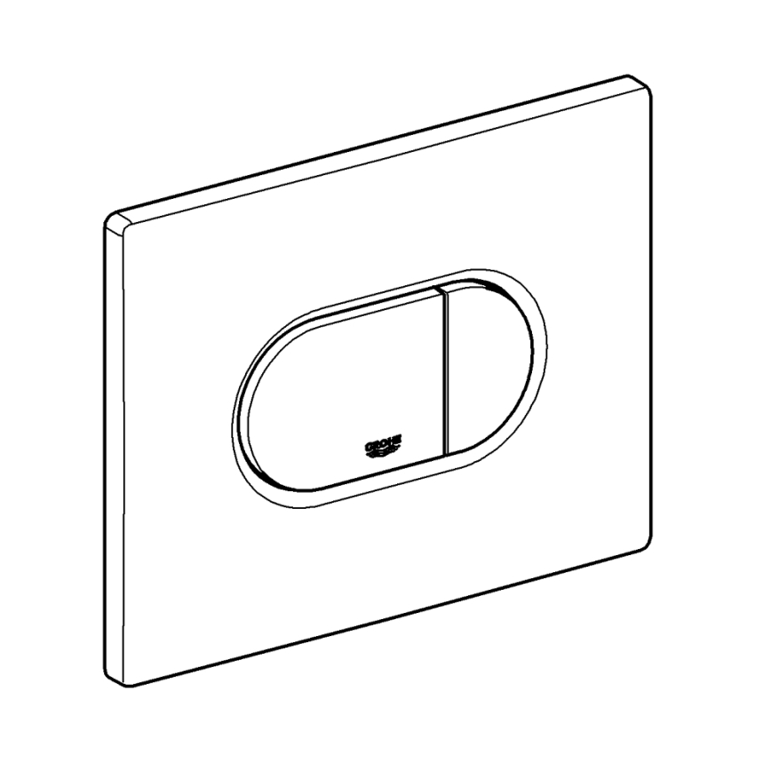 GROHE 38858SH0 - Plaque de commande ARENA COSMOPOLITAN 156 × 197 mm blanche