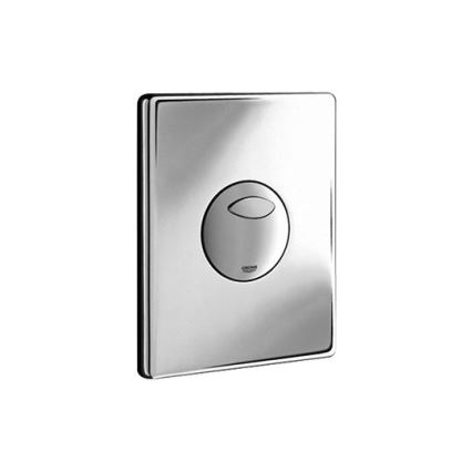 GROHE 38862000 - Plaque de commande de chasse d'eau SKATE 156 × 197 mm chrome brillant