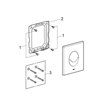 GROHE 38964P00 - START bedieningsplaat 156 × 197 mm mat chroom
