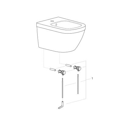 GROHE 39208000 - Wandbidet EURO CERAMIC 540 × 375 mm keramiek/wit