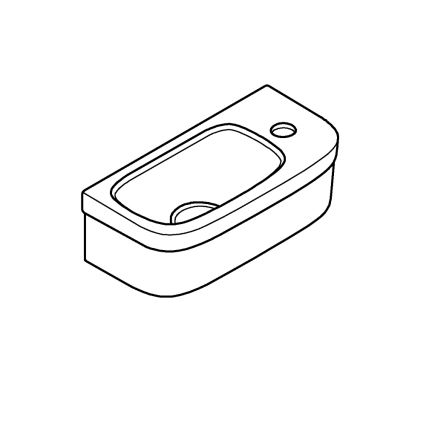 GROHE 39327000 - Wastafel BAU CERAMIC 370 × 180 mm keramiek/wit