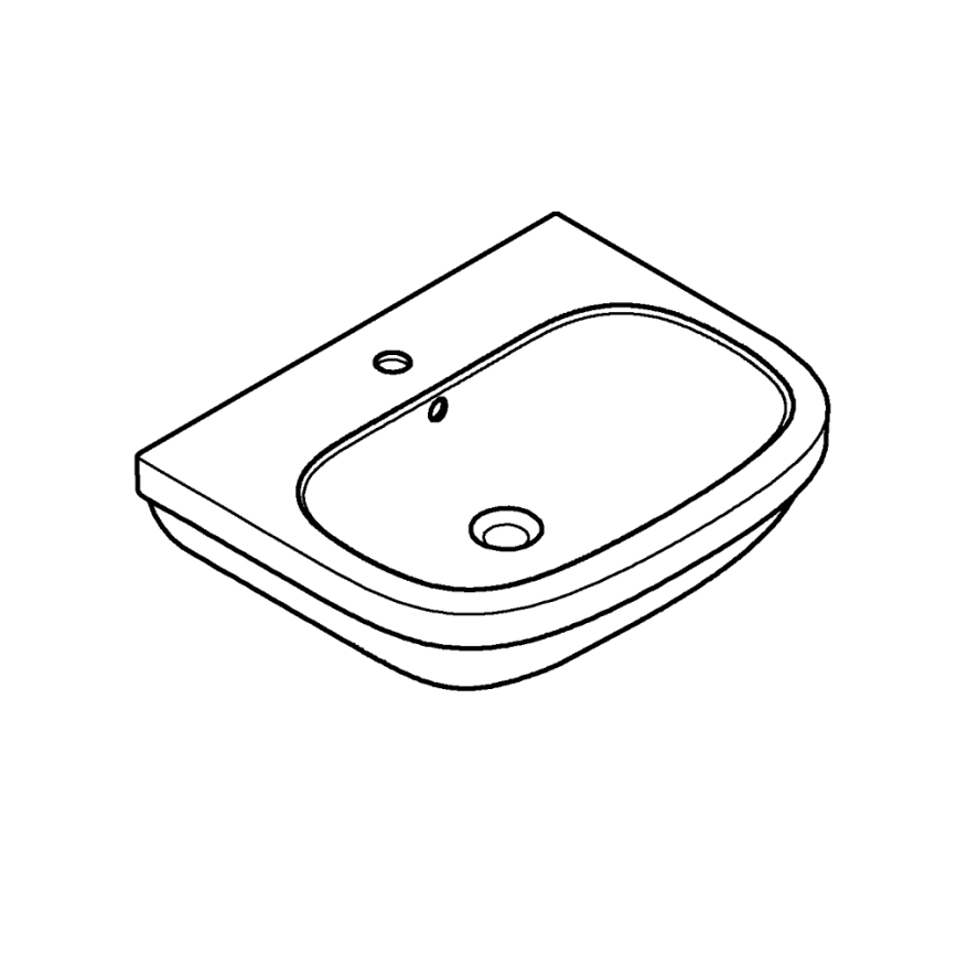 GROHE 39335000 - Lavabo EURO CERAMIC 595 × 482 mm céramique/blanc