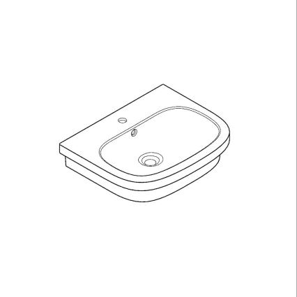 GROHE 39337000 - Lavabo à poser EURO CERAMIC 600 × 480 mm céramique/blanc