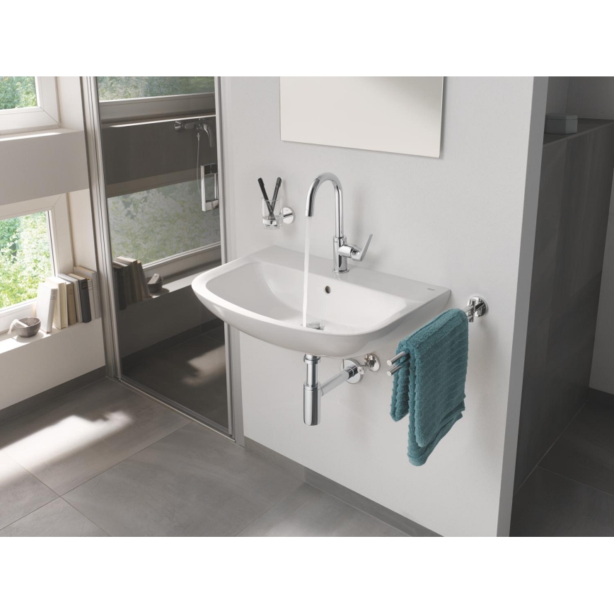 GROHE 39420000 - Wandgemonteerde wastafel EURO CERAMIC 646 × 468 mm keramiek/wit