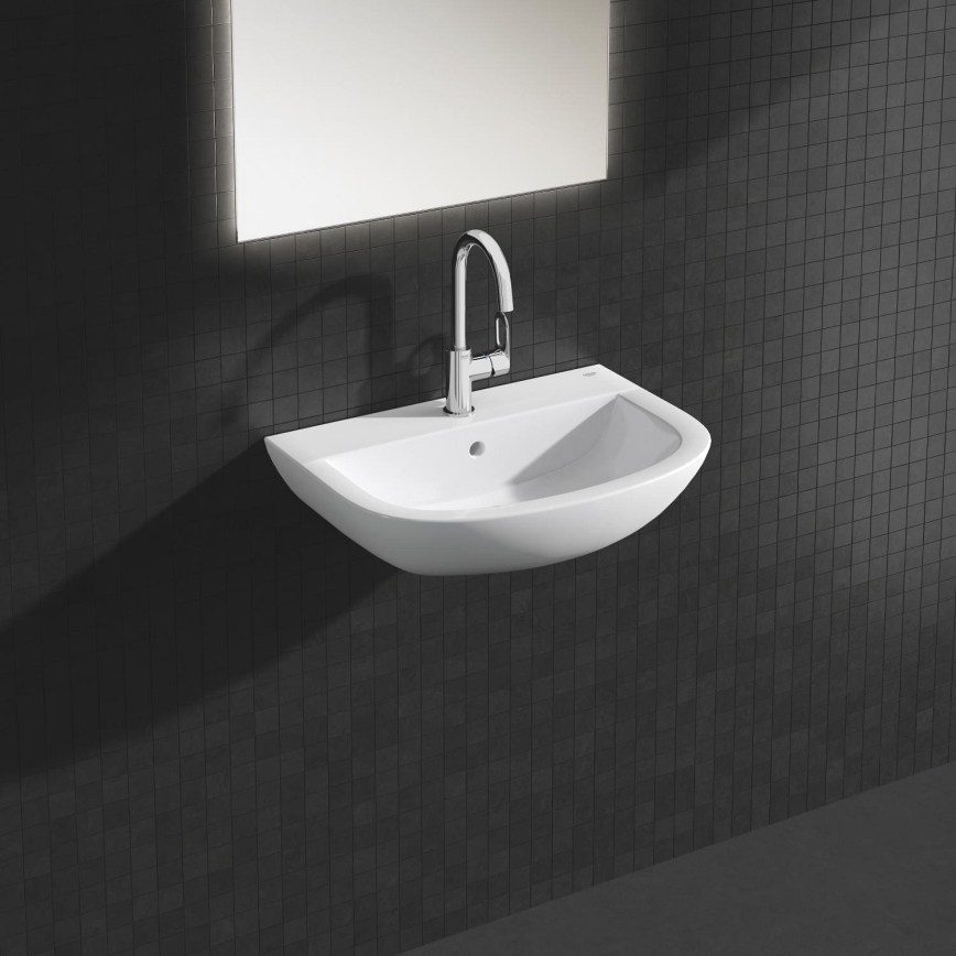 GROHE 39421000 - Wandgemonteerde wastafel BAU CERAMIC 609 × 442 mm keramiek/wit