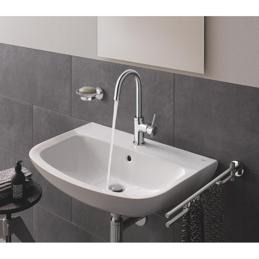 GROHE 39421000 - Wandgemonteerde wastafel BAU CERAMIC 609 × 442 mm keramiek/wit