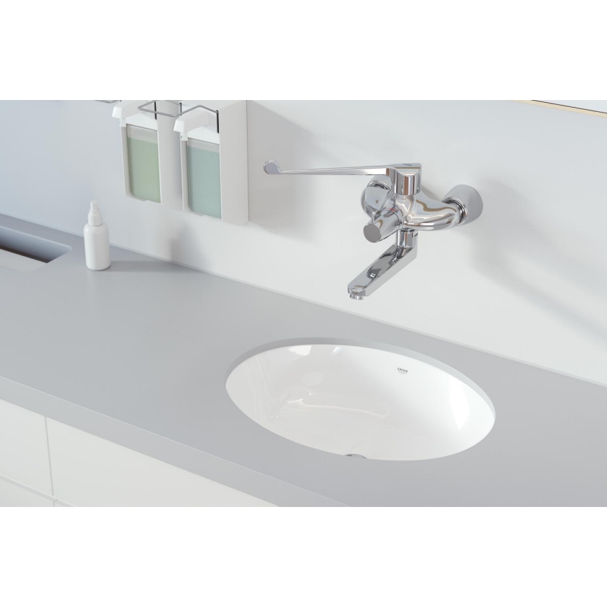 GROHE 39423000 - BAU CERAMIC inbouwwastafel 560 × 420 mm keramiek/wit