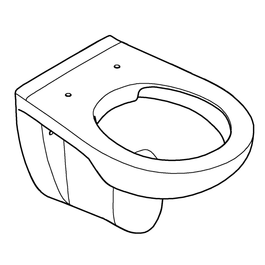 GROHE 39427000 - WC suspendu BAU CERAMIC 368 x 531 mm céramique/blanc