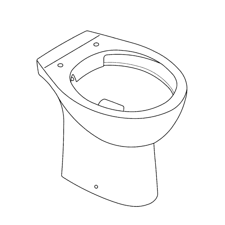 GROHE 39430000 - Staand toilet BAU CERAMIC 515 x 356 x 406 mm keramiek/wit