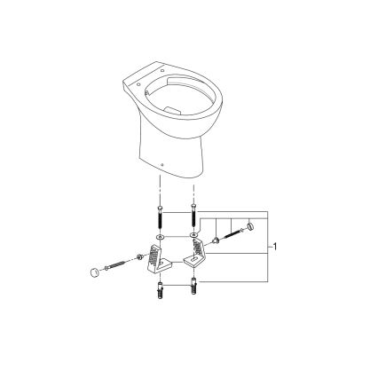 GROHE 39430000 - Staand WC BAU CERAMIC 515 x 356 x 406 mm keramiek/wit