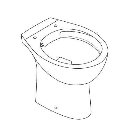 GROHE 39430000 - Staand WC BAU CERAMIC 515 x 356 x 406 mm keramiek/wit