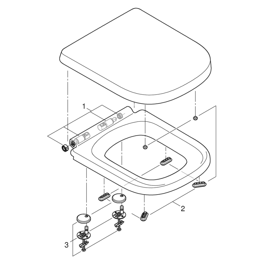 GROHE 39462000 - WC-compleet EURO CERAMIC 67,5 x 37,4 x 77,4 cm keramiek/wit
