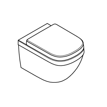 GROHE 39554000 - Wandcloset EURO CERAMIC 540 × 374 mm keramiek/wit