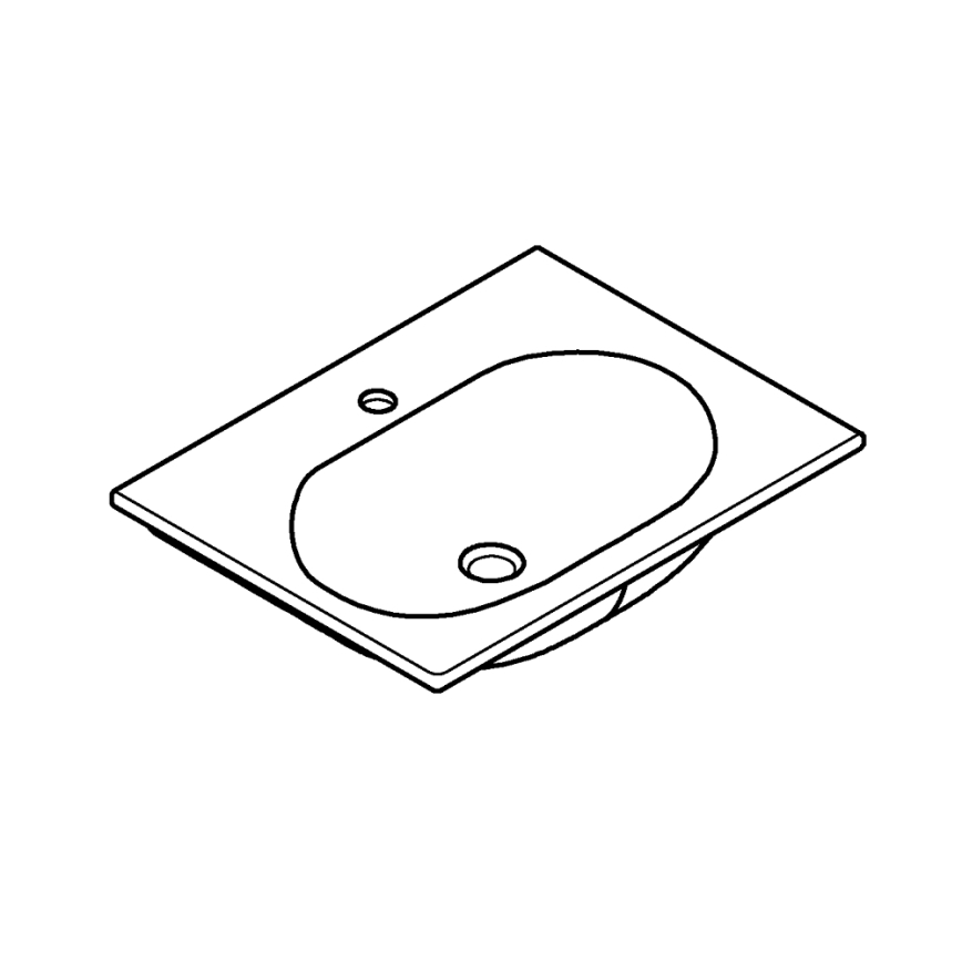 GROHE 3956800H - Wastafel ESSENCE 600 × 460 mm keramiek/wit