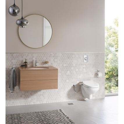 GROHE 39648SH0 - Siège de bidet manuel BAU CERAMIC blanc Duro