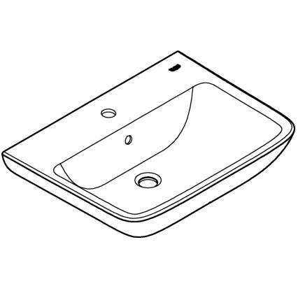 GROHE 39950000 - Lavabo START EDGE 600 × 448 mm en céramique, blanc