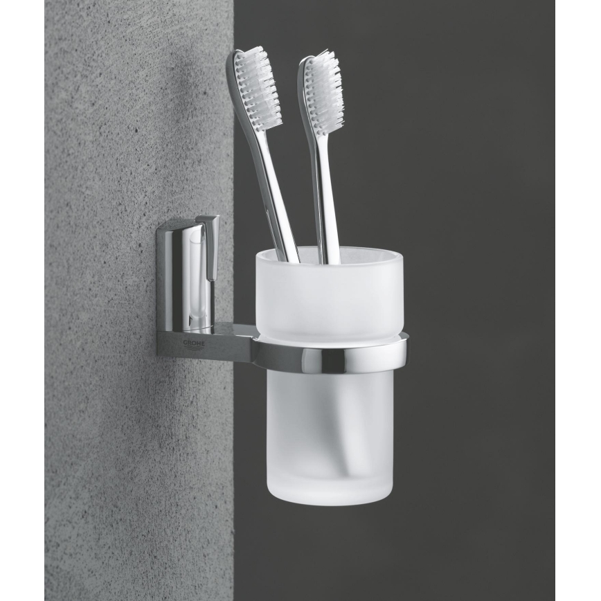 GROHE 40254000 - Glazen beker ALLURE, satijnen afwerking