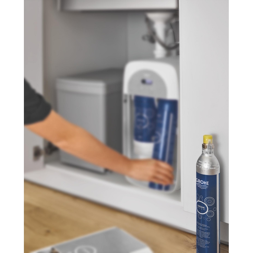 GROHE 40422000 - Cartouche CO2 425 g pour GROHE BLUE (4 pièces) en inox
