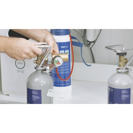 GROHE 40423000 - Kit de démarrage avec bonbonne de CO2 GROHE BLUE 2 kg