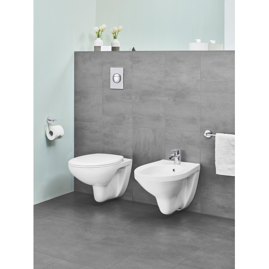 GROHE 40457001 - Porte-rouleau de papier toilette BAUCOSMOPOLITAN chrome brillant