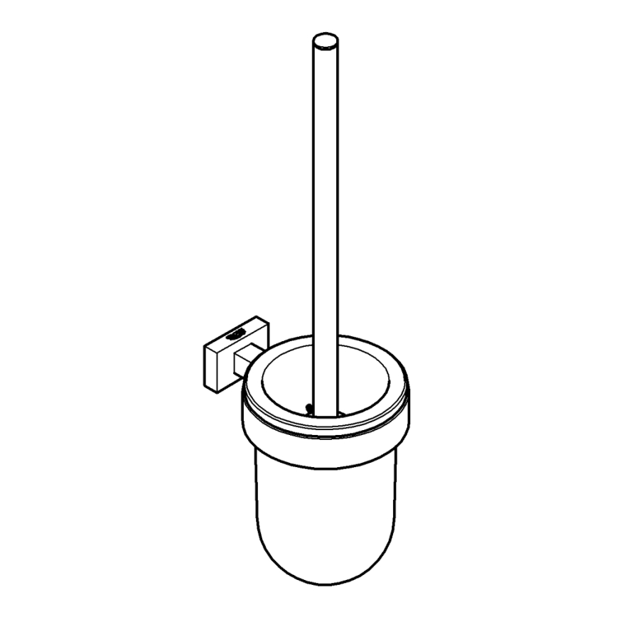 GROHE 40513AL1 - Set voor toiletreiniging ESSENTIALS CUBE grafiet