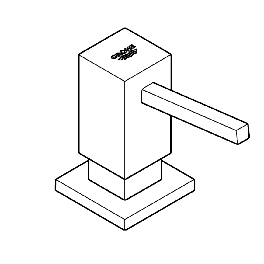 GROHE 40535DC0 - Distributeur de savon COSMOPOLITAN 500 ml inox