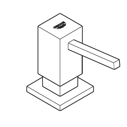 GROHE 40535DC0 - Zeepdispenser COSMOPOLITAN 500 ml roestvrij staal