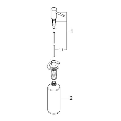 GROHE 40535DL0 - COSMOPOLITAN zeepdispenser 500 ml, bronskleurig
