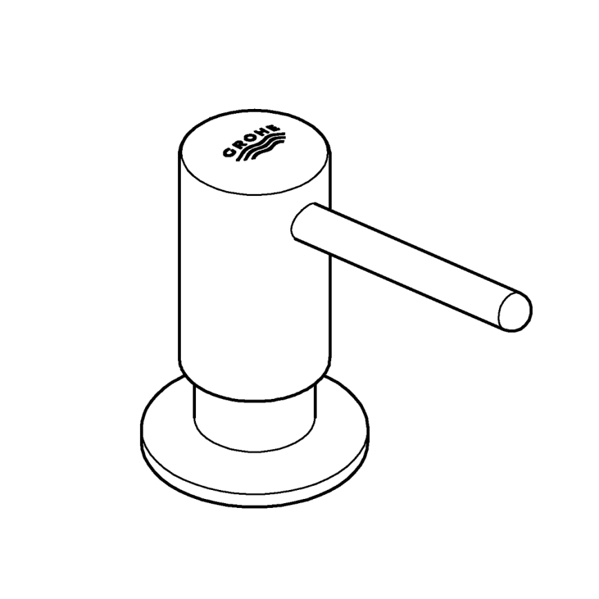 GROHE 40536000 - Distributeur de savon CONTEMPORARY 400 ml chrome brillant