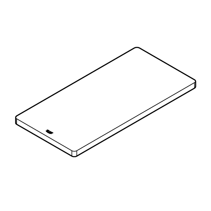 GROHE 40751HV0 - Planche à découper en bois 490 × 240 × 19 mm