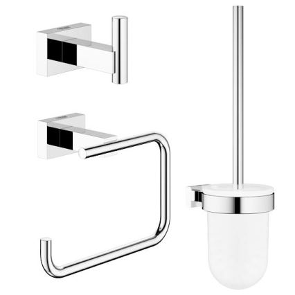 GROHE 40757001 - Accessoireset ESSENTIALS CUBE glanzend chroom