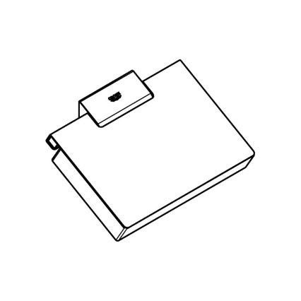 GROHE 40781000 - Porte-rouleau de papier toilette SELECTION CUBE chromé brillant