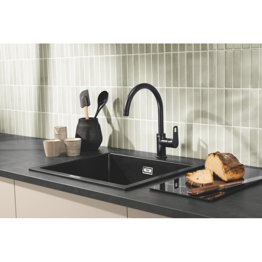 GROHE 40786K00 - Glazen plank 450 × 240 × 19 mm zwart