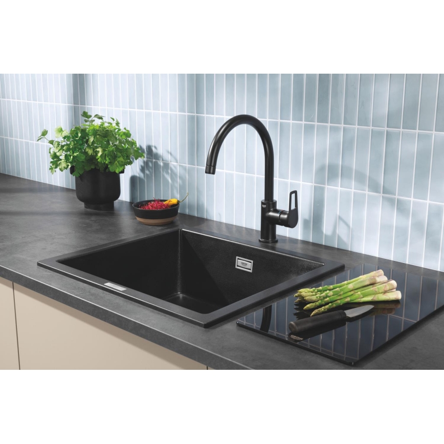 GROHE 40786K00 - Glazen plank 450 × 240 × 19 mm zwart