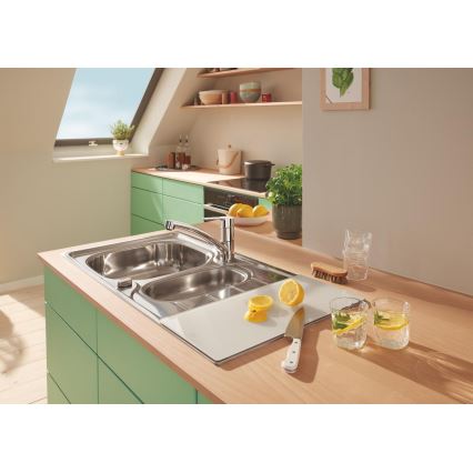 GROHE 40786L00 - Tablette en verre 450 × 240 × 19 mm blanche