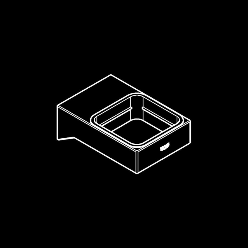 GROHE 40865000 - Support SELECTION CUBE chrome brillant