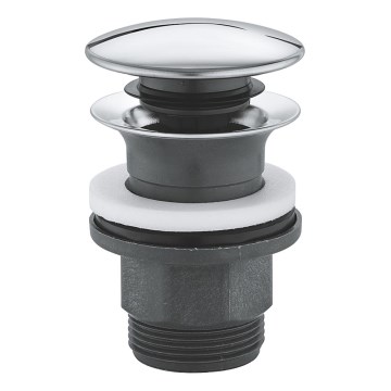 GROHE 40869000 - Ensemble de vidage Ø 63 mm, chromé brillant