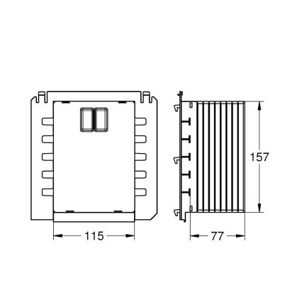 GROHE 40911000 - Regard de visite RAPID SL blanc