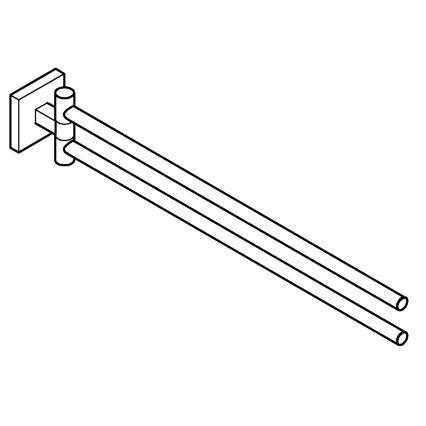 GROHE 40976000 - Porte-serviettes START CUBE 438 mm chromé brillant