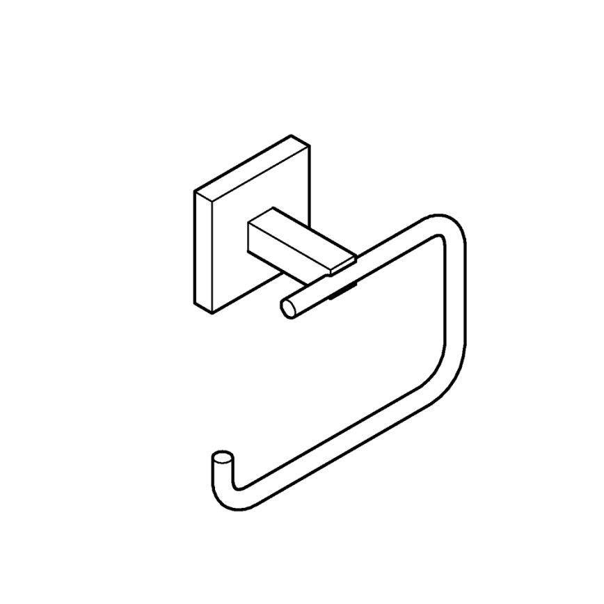 GROHE 40978DC0 - START CUBE wc-rolhouder, RVS