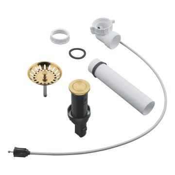 GROHE 40986GN0 - Ensemble d'évacuation pour éviers de cuisine Ø 35 mm, finition dorée