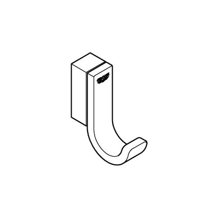 GROHE 41039DL0 - Crochet porte‑peignoir SELECTION, 5,2 x 1,5 x 4,4 cm, cuivré