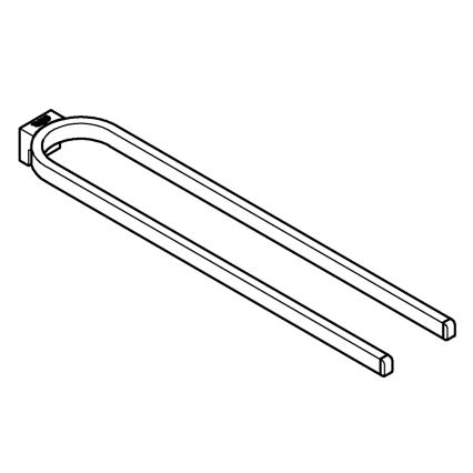 GROHE 41059000 - Porte-serviettes double SELECTION 411 mm chrome poli