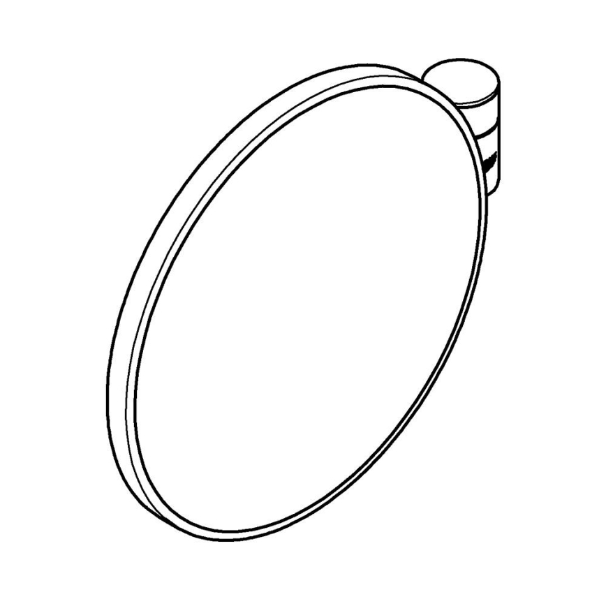 GROHE 41077000 - Make-upspiegel SELECTION 20 × 20 cm glanzend chroom