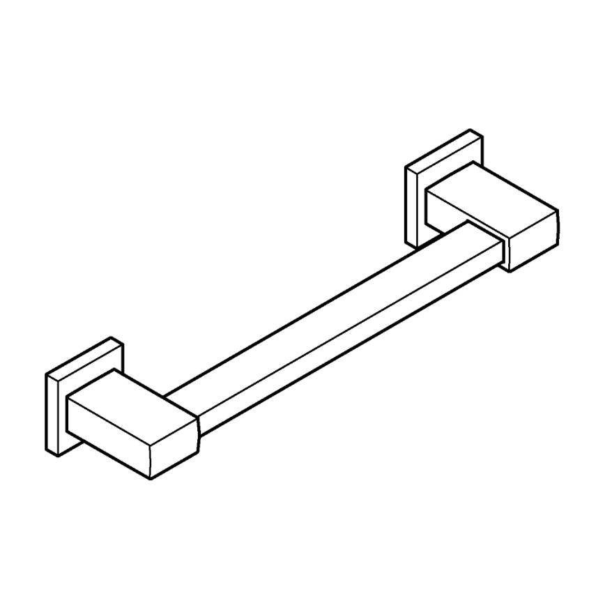GROHE 41094DC0 - Handgreep START CUBE 354 mm zwart