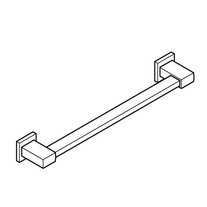 GROHE 41095DC0 - Badgreep QUICKFIX START CUBE 504 mm bamboe/bruin